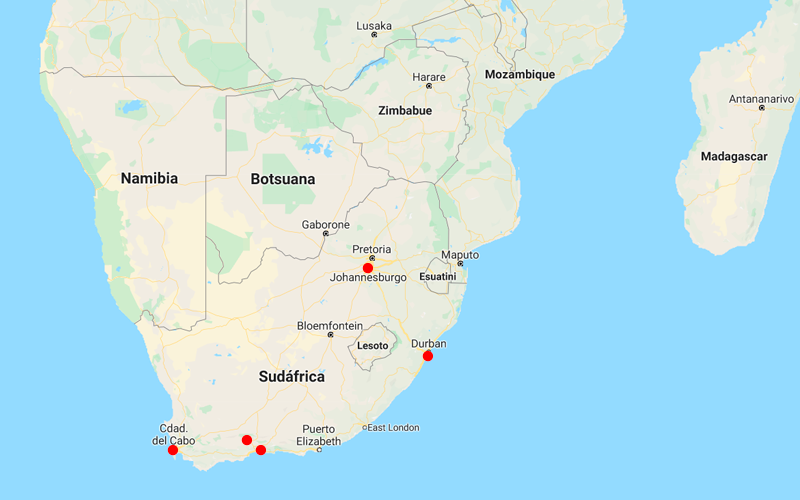 MAPA-SUDAFRICA